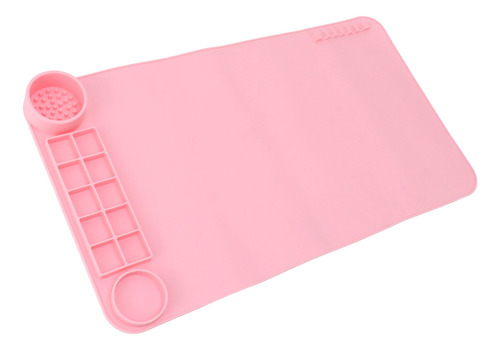 Alfombrilla De Silicona Para Manualidades, Color Rosa, 19.7