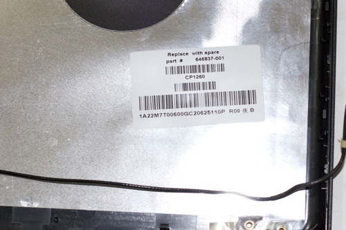 Carcasa, Tapa Display Y Bisel Hp 630 646837-001 646115-001 (Usado)