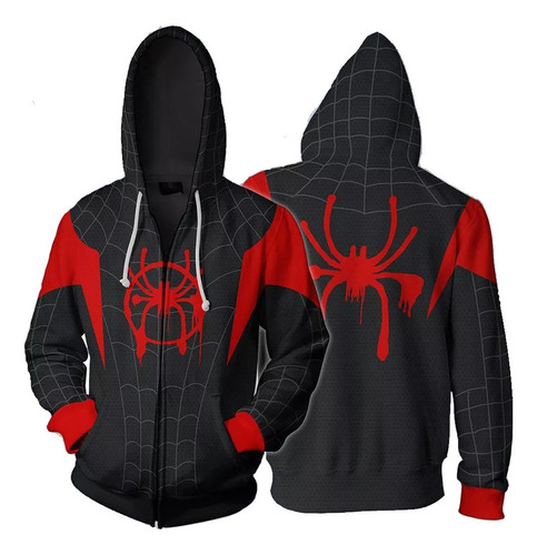 Chamarra Con Cremallera Para Halloween 3d Spiderman