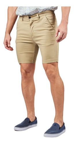 Pantalón Bermuda Gabardina Oxford Polo Club Bow Hombre