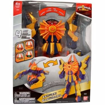 Boneco Power Rangers Samurai Claw Battlezord 28cm - Sunny