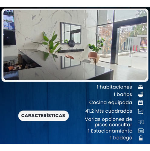 Arriendo Depto. 1d C/terraza En Av. Monseñor Carlos Casanuev