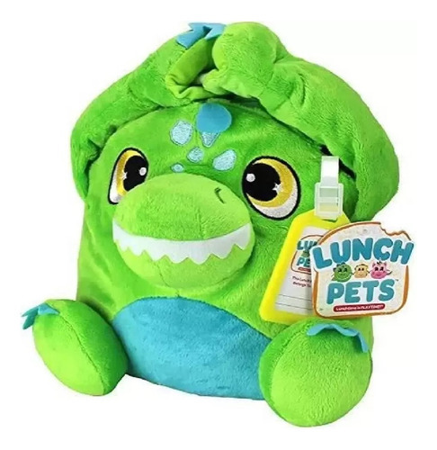 Lanche Pets Bolsa Termica De Pelucia Dinossauro Verde Dtc