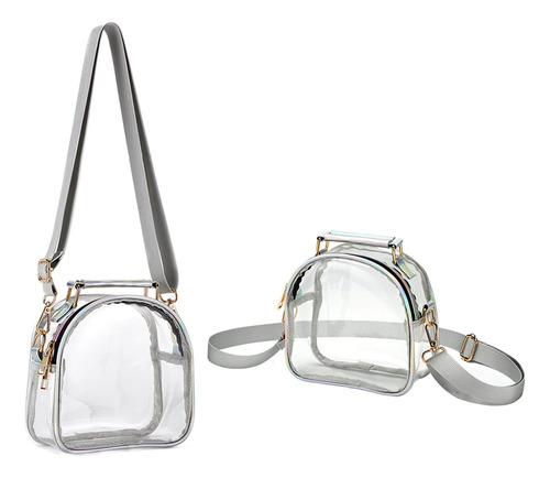 Bolsa De Corpo Transparente Feminina Tpu Inodora Com Um Ombr