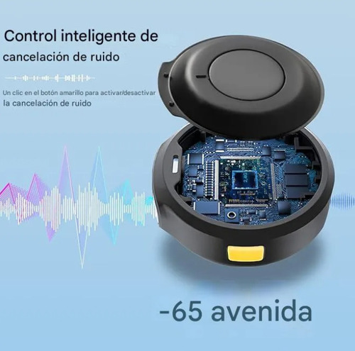 Micrófono Magnético Corbatero Inalámbrico Bluetooth Celular Negro
