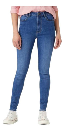 Jeans Mujer Wrangler Skinny Azul Claro