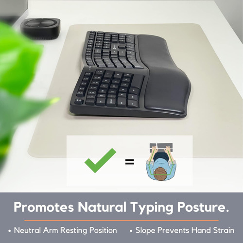Teclado Ergonómico Inalámbrico X9 Con Reposamuñecas -