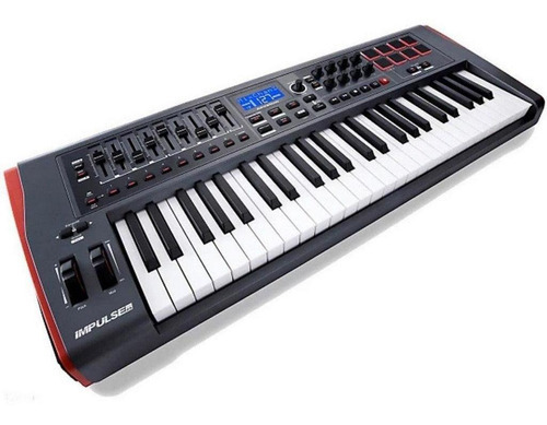 Teclado controlador MIDI USB Novation Impulse de 49 teclas con 8 teclas