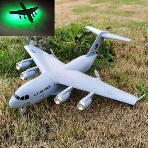 Rc Plane Glider Transporte Diy Conjunto Estándar + Luz