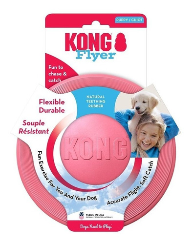 Kong Frisbee Para Cachorros Rosado