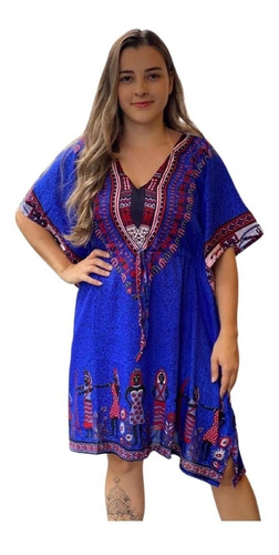 Bata Indiana Feminina Kaftan Longuete Boho Hippie 288