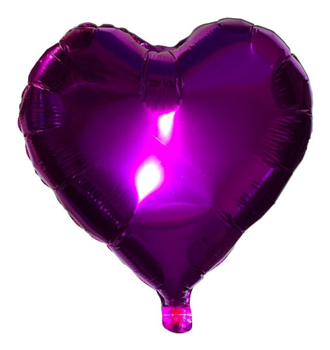 10 Globos Metalicos Corazon 45 Cm Helio