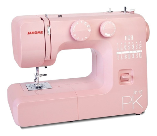 Imagen 1 de 3 de Máquina de coser recta Janome 3112 portable rosa 220V - 240V