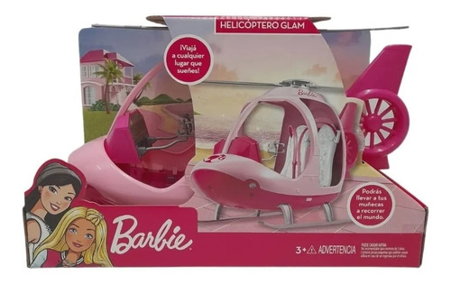Helicoptero Glam Barbie Para Muñecas Original