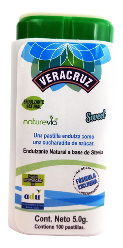 Veracruz Stevia Naturevia Pastillas [100 Pastillas]