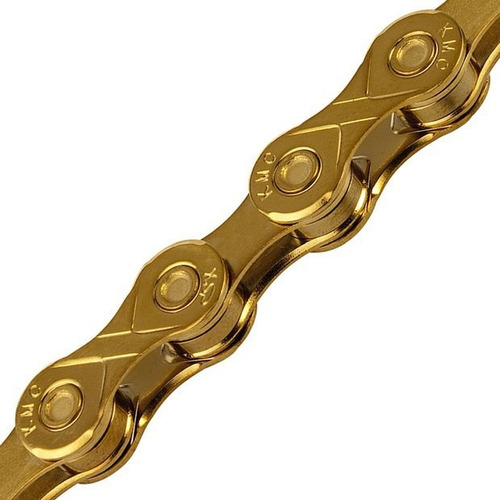 Corrente 10v Kmc X10 Ti-n Gold Dourado 116l Mtb Speed 2x10v