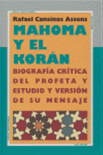 Mahoma Y El Koran - Cansinos Assens,rafael