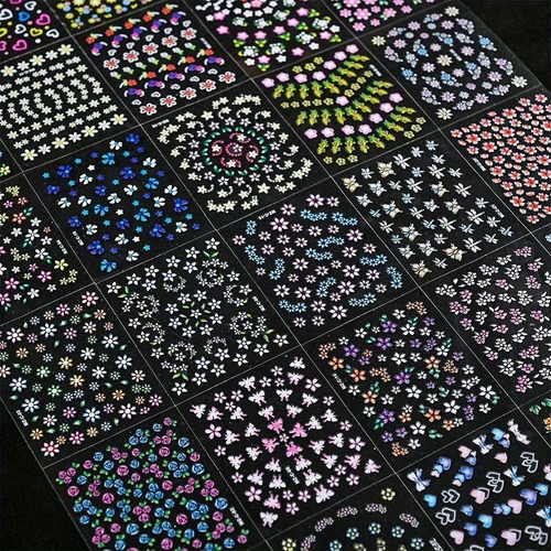 30 Hojas De Pegatinas Autoadhesivas De Flor De Cerezo For