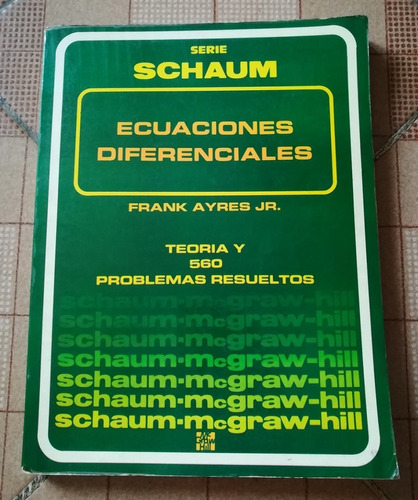 Libro Ecuaciones Diferenciales, Serie Schaum, Mcgraw-hill