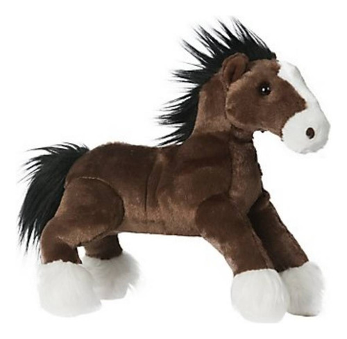 Caballo Peluche Captain 30cm Suave Abrazable + Collar Regalo