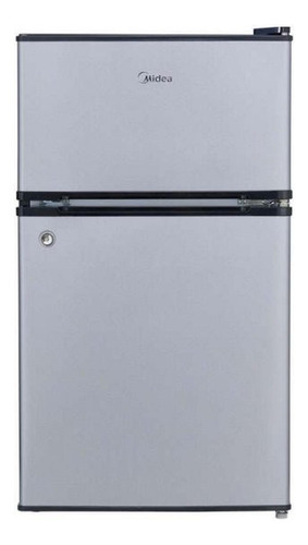 Frigobar Midea 3.4 Pies Cúbicos Dos Puertas Plata Color Gris Gris