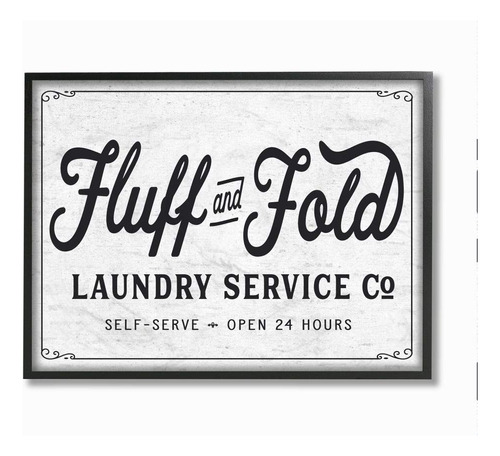 Fluff And Fold Lavandería Vintage Country Sign, Diseñ...