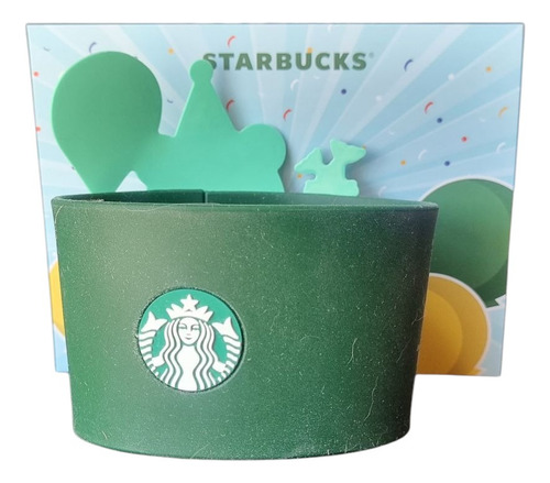 Manga De Silicón Original Starbucks Para Vaso Verde Musgo