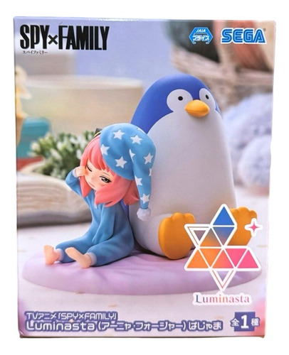 Figura Original Anya Y Penguin Spy X Family Sega Luminasta