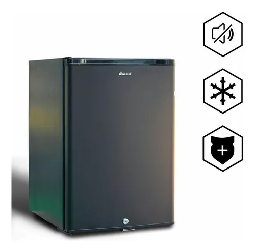 Smad Mini refrigerador de absorción de 12 V 110 V refrigerador compacto con  cerradura puerta reversible sin ruido, 1.0 pies cúbicos