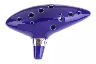 Ocarina De Cerâmica De 12 Orifícios Alto C Zelda Azul