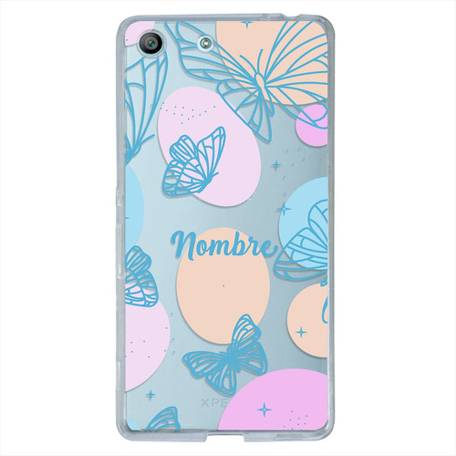 Funda Para Sony Xperia Mariposas Personalizada Con Tu Nombre