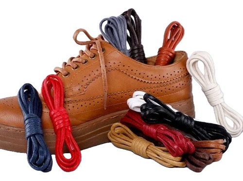 Cordones Para Zapatos/zapatilla De Algodon Encerado