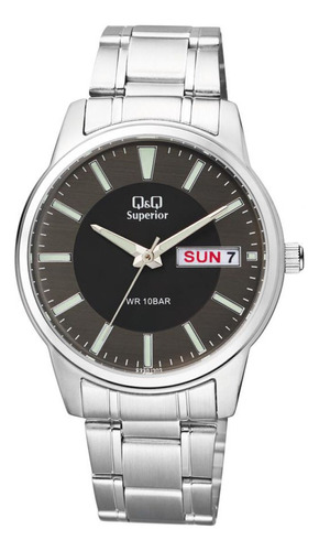 Reloj Para Hombre Q&q Superior S330j202y Plateado