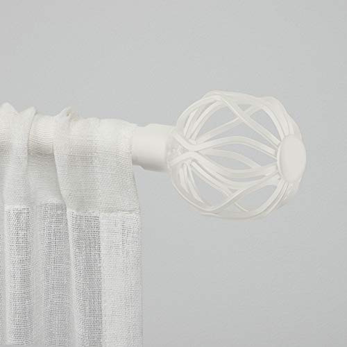Cortinero Ogee Blanco Mate Ajustable De 91 A 183 Cm
