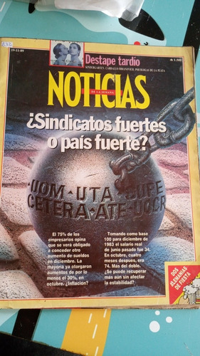 Revista Noticias Fontana Tiraboschi Perón 19 11 1989 N673