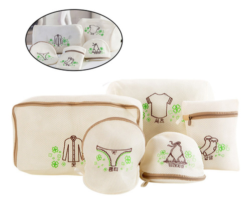 Bolsa De Lavandería De Malla De Doble Capa, Engrosada, Con C