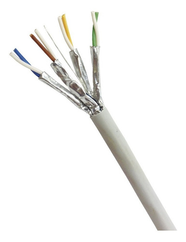 Cable Stp Cat. 6a 4px23 Awg Lszh  Rollo 213m  Blanco