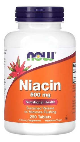 Niacina 500 Mg 250 Tabletas
