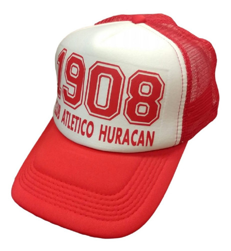 Imagen 2 de 4 de Gorra Trucker 1908 Huracán Rojo