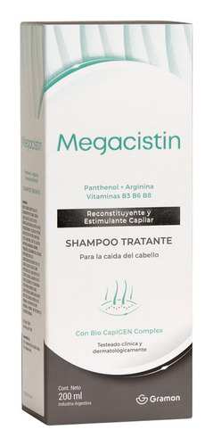 Megacistin Shampoo Anticaida Fortalecedor 200ml Original