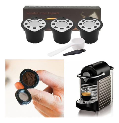 Pacote De Conjunto Para Máquinas Cápsulas De Café Prata