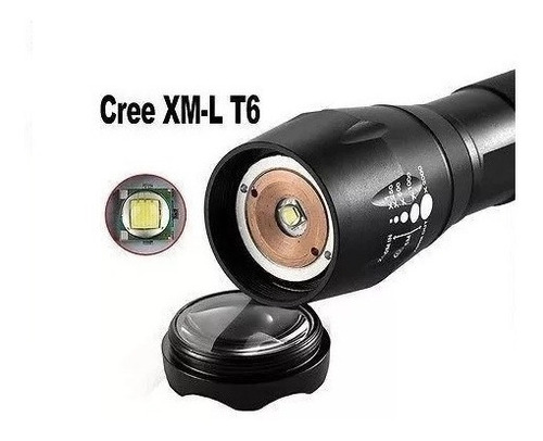 Linterna Cree Led Tactica Xmlt6 + Pila + Cargador