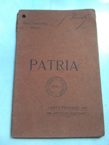 Diego Fernandez Espiro. Patria. 