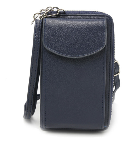 Cartera Porta Celular Phone Bag Mujer Eco Cuero Tarjetero