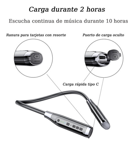 Fone De Ouvido Sem Fio Bluetooth Com Fita Para O Pescoço