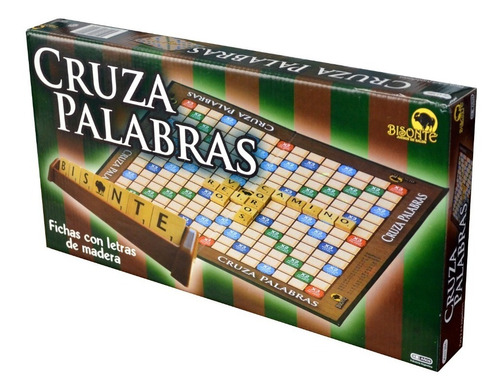 Cruza Palabras Juego Palabras Cruzadas Fichas Madera Bisonte