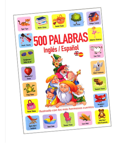 Libro Cuentos 500 Palabras Inglés Español Ilustrado 61 Págin