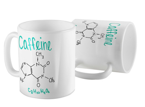 Taza Ceramica Formula Cafeina Cafe