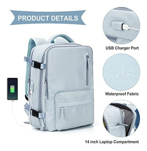 Mochila De Viaje Grande Para Mujer Mochila Impermeable Porta