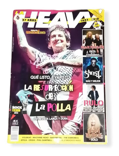 Revista La Heavy N° 418, Completa, Rock Heavy Metal